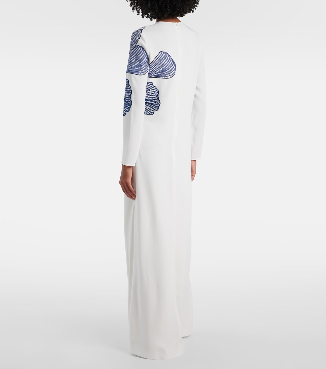 Bestickte Robe Austie aus Crêpe | Costarellos