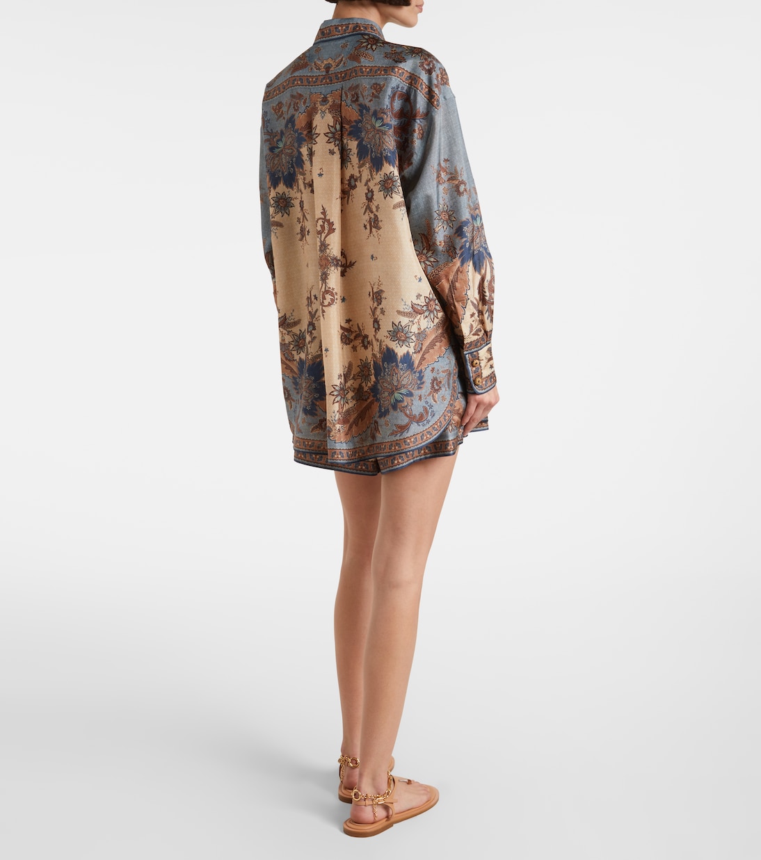 Camicia in seta con stampa paisley | Zimmermann