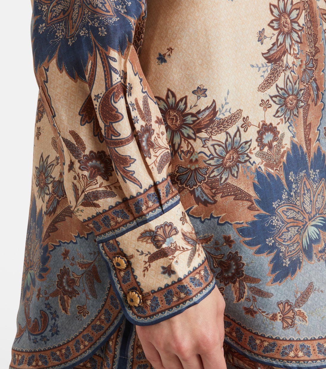 Camicia in seta con stampa paisley | Zimmermann