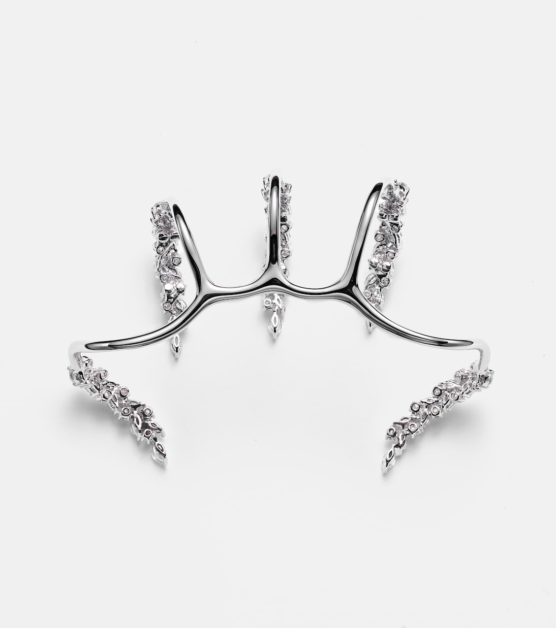Anillo Y-Conic de oro blanco de 18 ct con diamantes | Yeprem