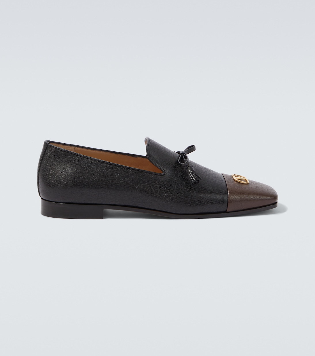 Babouchoes VLogo leather loafers | Valentino Garavani