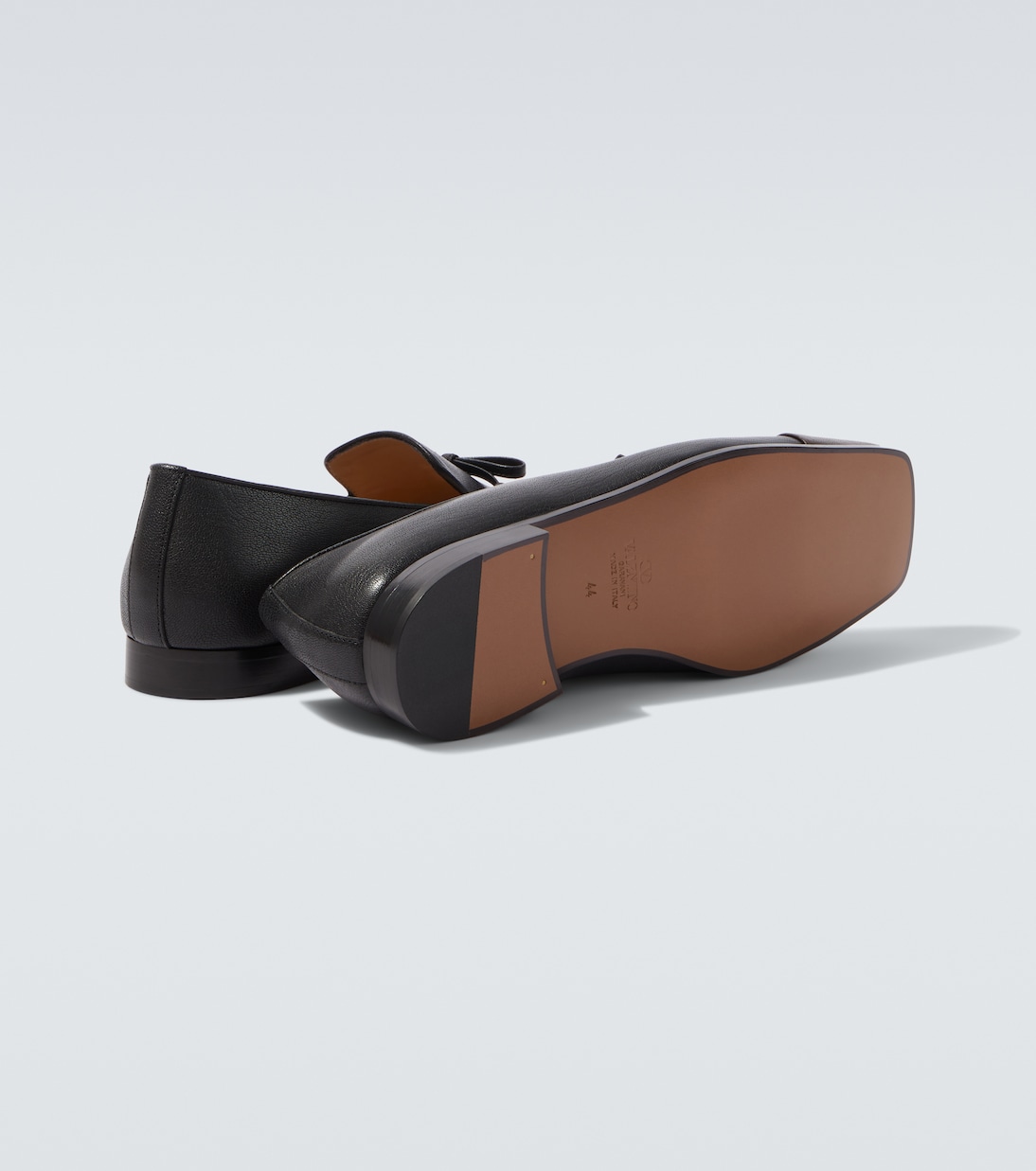Babouchoes VLogo leather loafers | Valentino Garavani