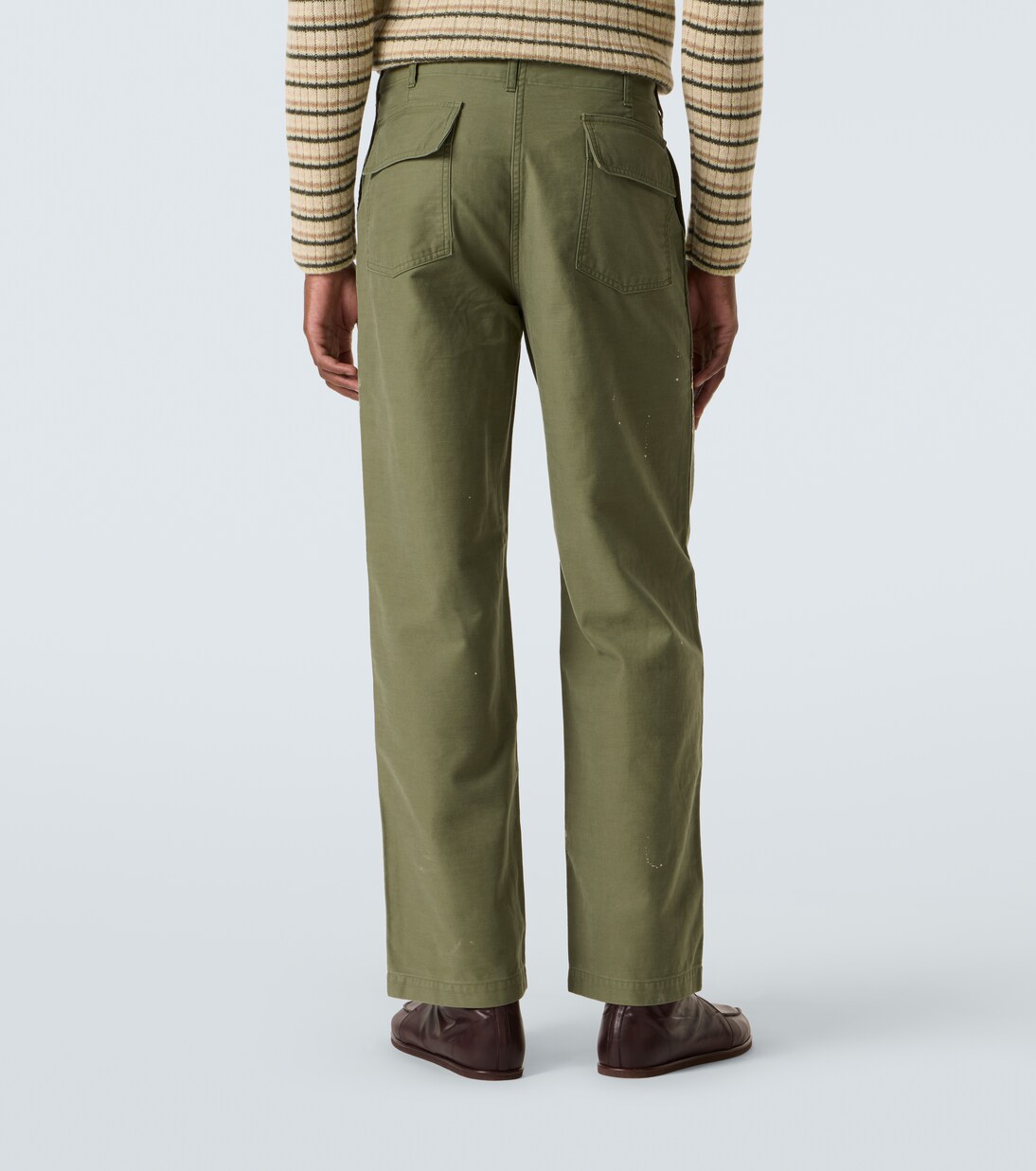 Cotton canvas straight pants | Auralee