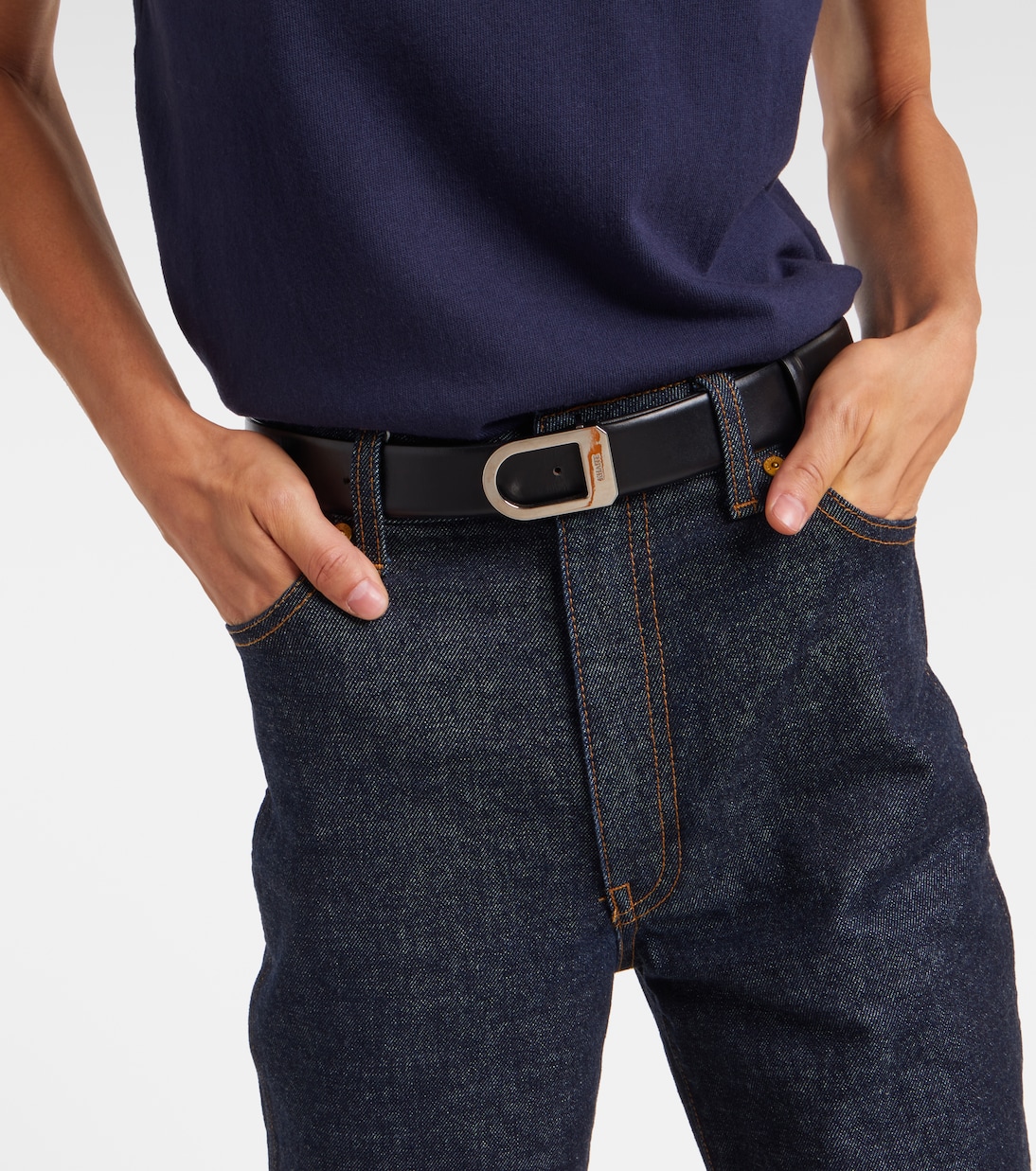 Saddle 30mm leather belt | Khaite