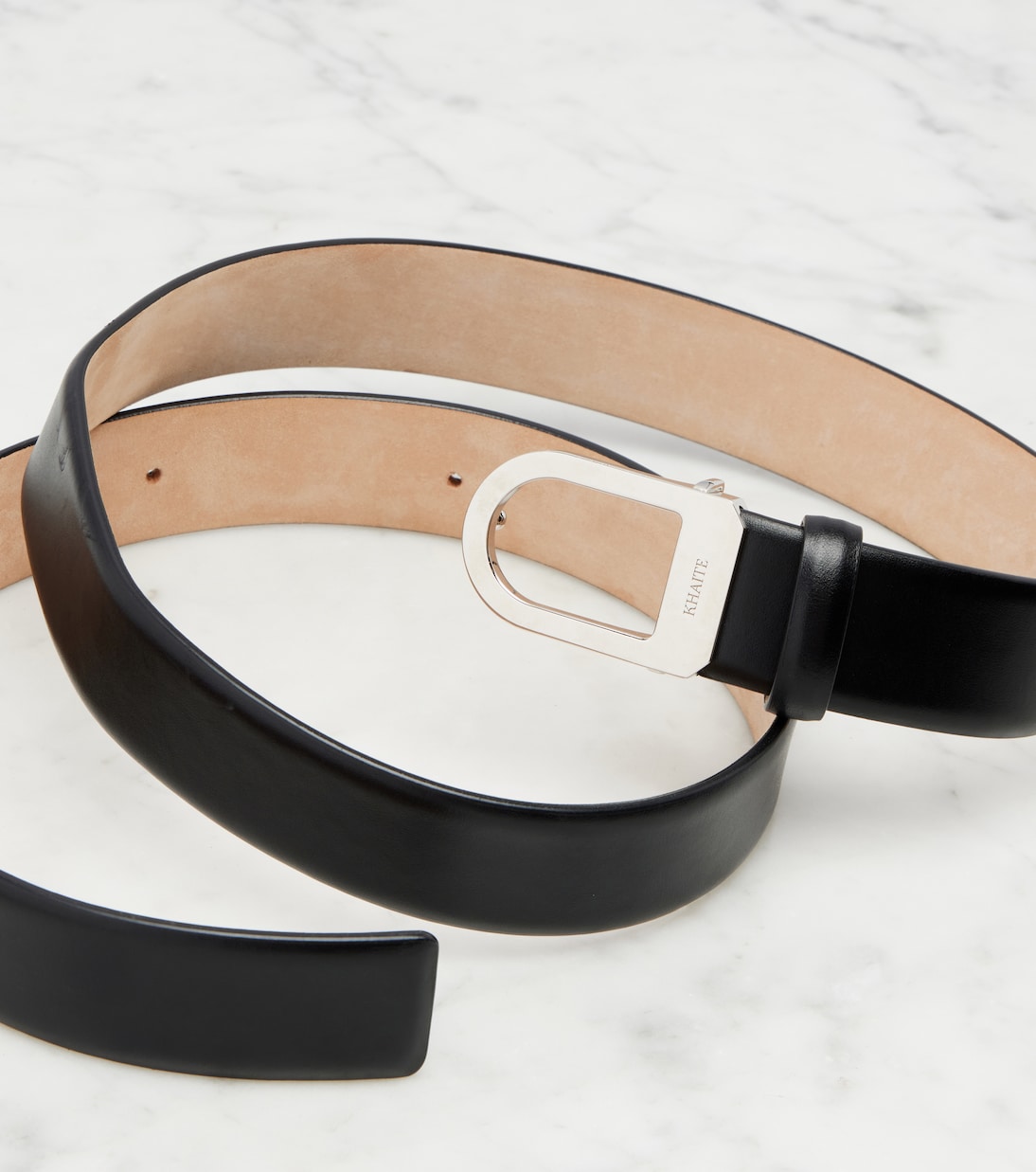 Saddle 30mm leather belt | Khaite
