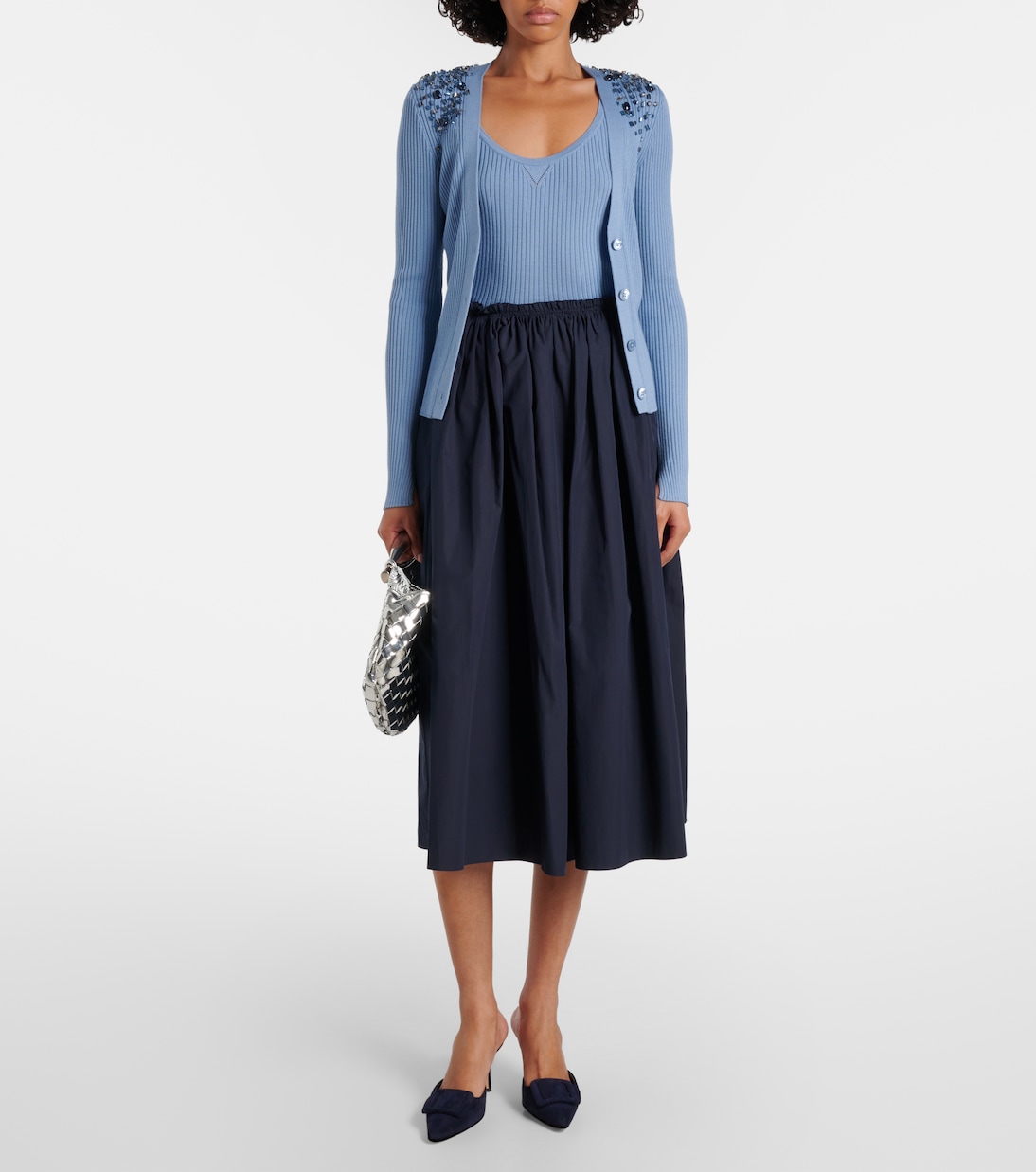 Embellished cardigan and tank top set | Dorothee Schumacher