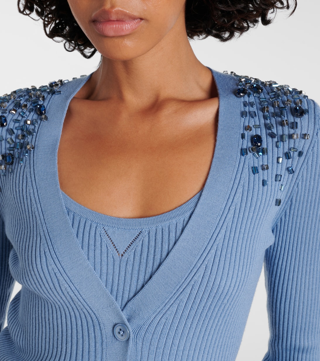 Embellished cardigan and tank top set | Dorothee Schumacher