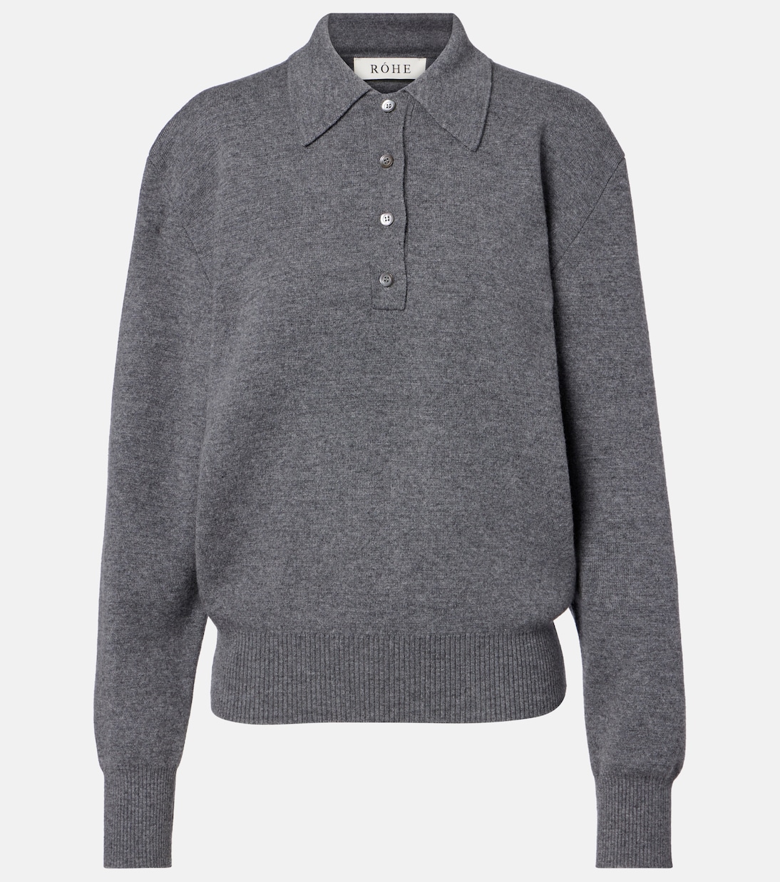 Wool and cashmere polo sweater | Róhe