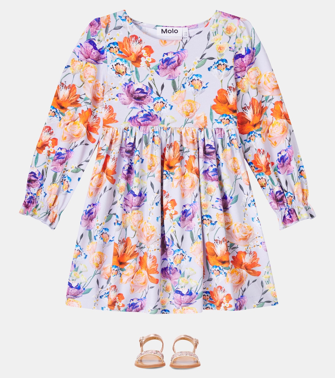 Robe Camie en coton mélangé à fleurs | Molo