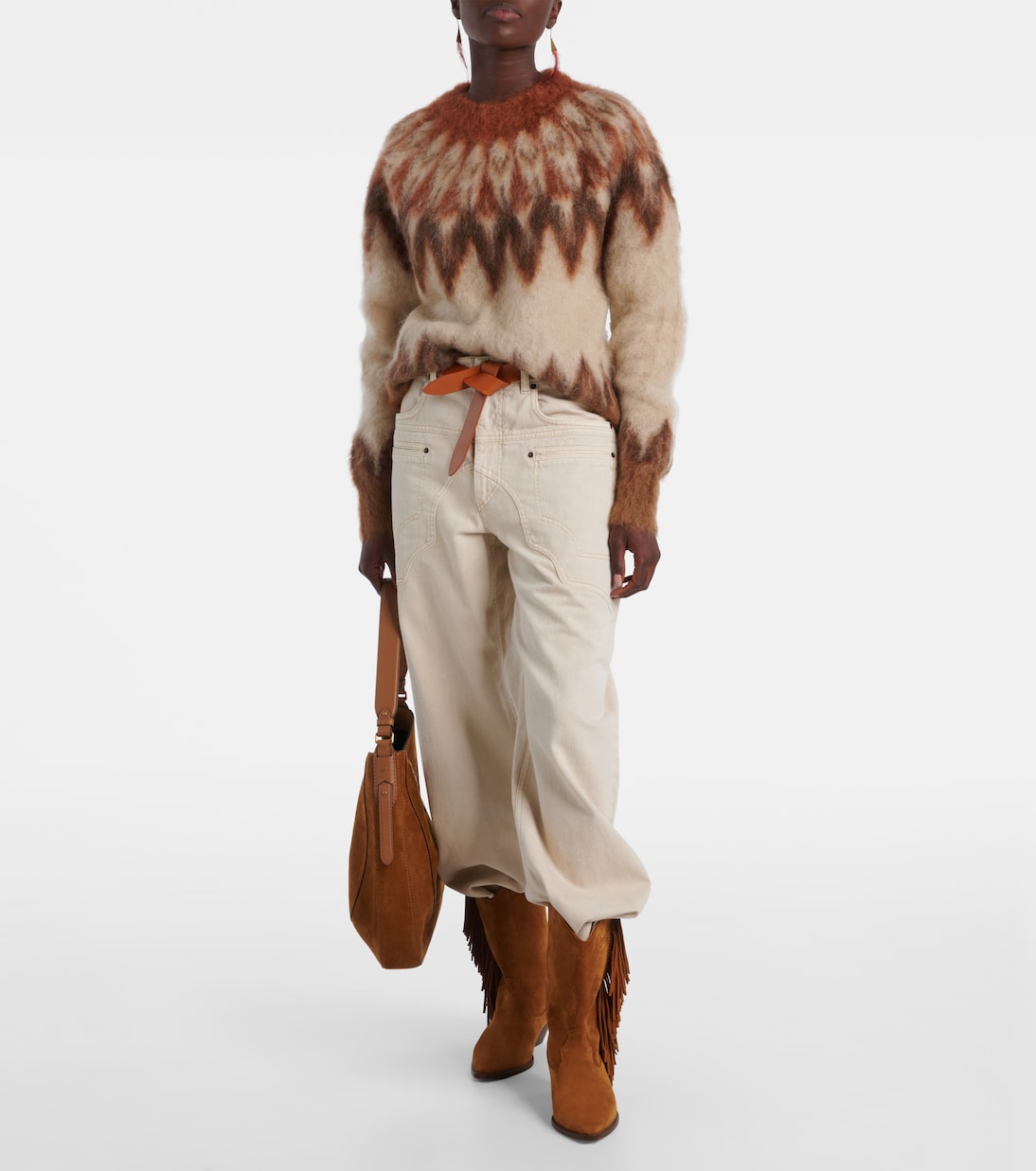 Natania Fair Isle wool-blend sweater | Marant Etoile