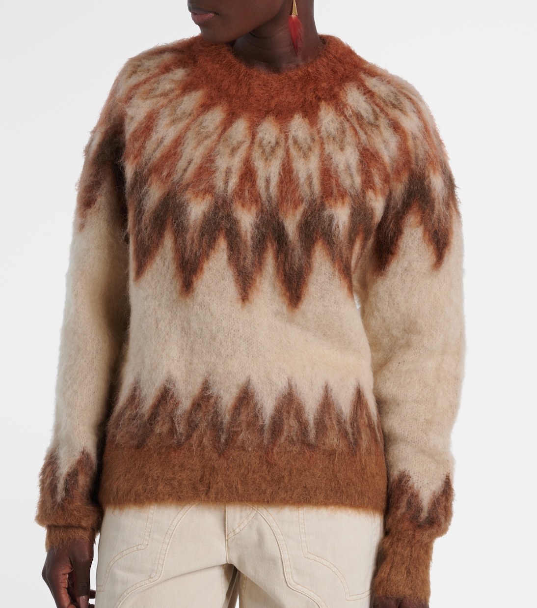 Natania Fair Isle wool-blend sweater | Marant Etoile