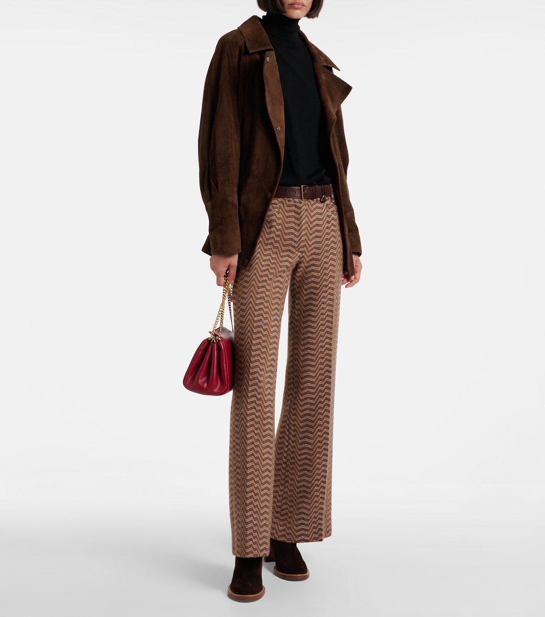 Zigzag low-rise bootcut pants | Missoni