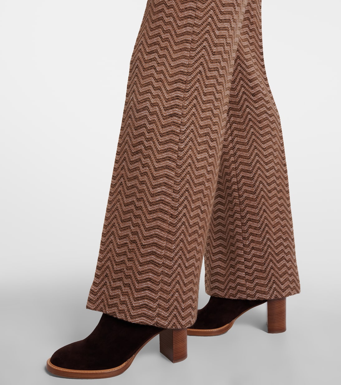 Zigzag low-rise bootcut pants | Missoni