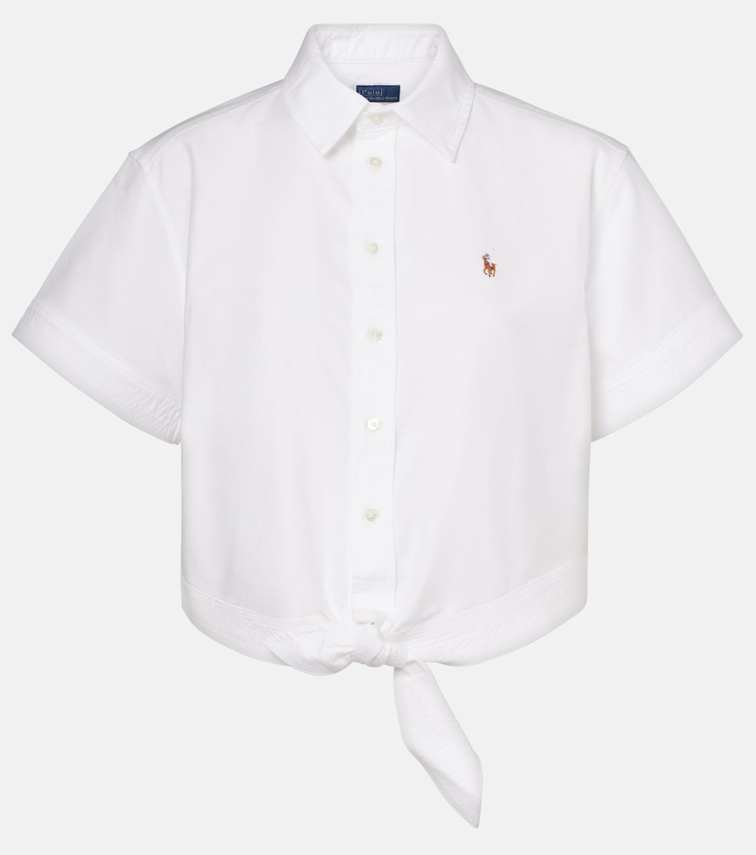 Cropped cotton shirt  | Polo Ralph Lauren