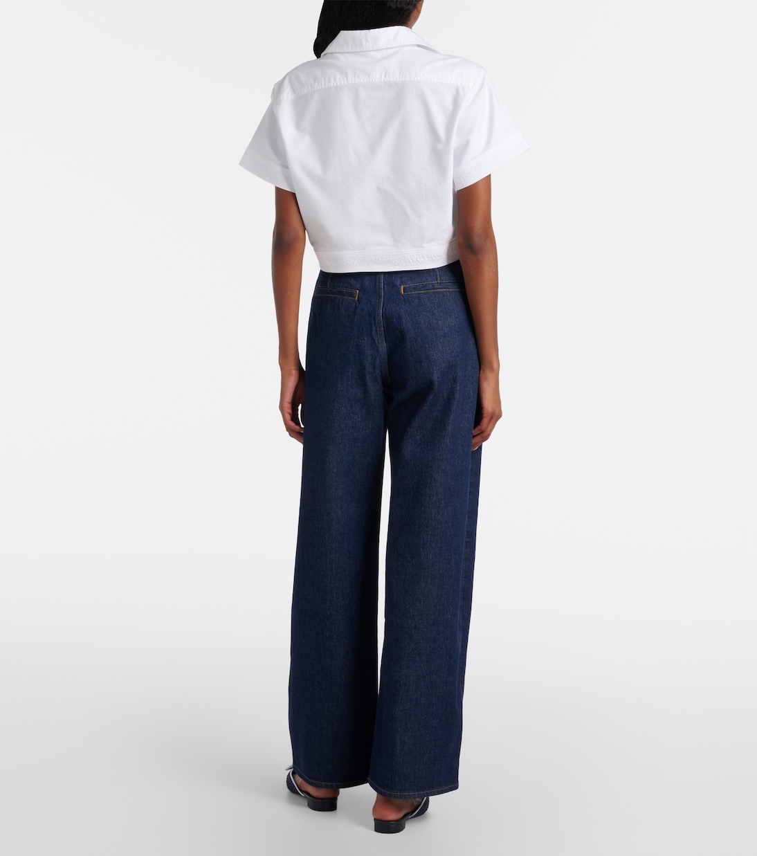 Cropped cotton shirt  | Polo Ralph Lauren