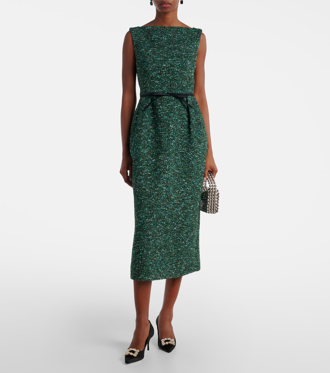 Tweed midi dress | Erdem