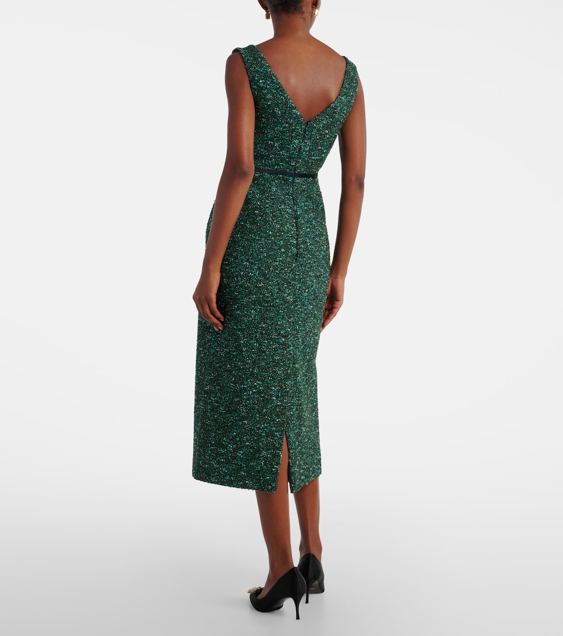 Tweed midi dress | Erdem