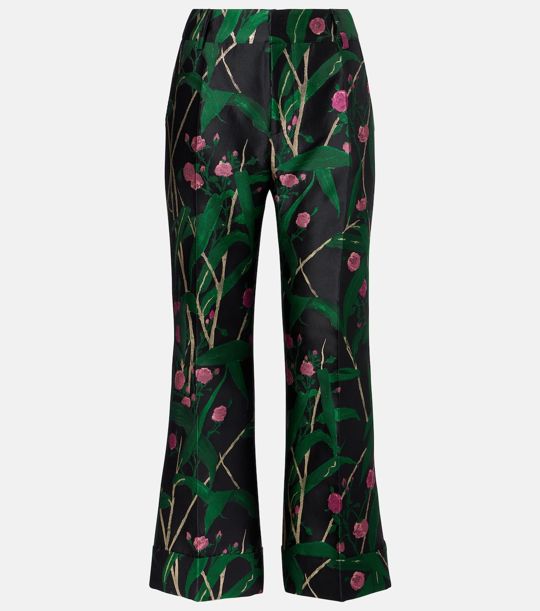 Pantalones flared Hendrix en jacquard | La DoubleJ