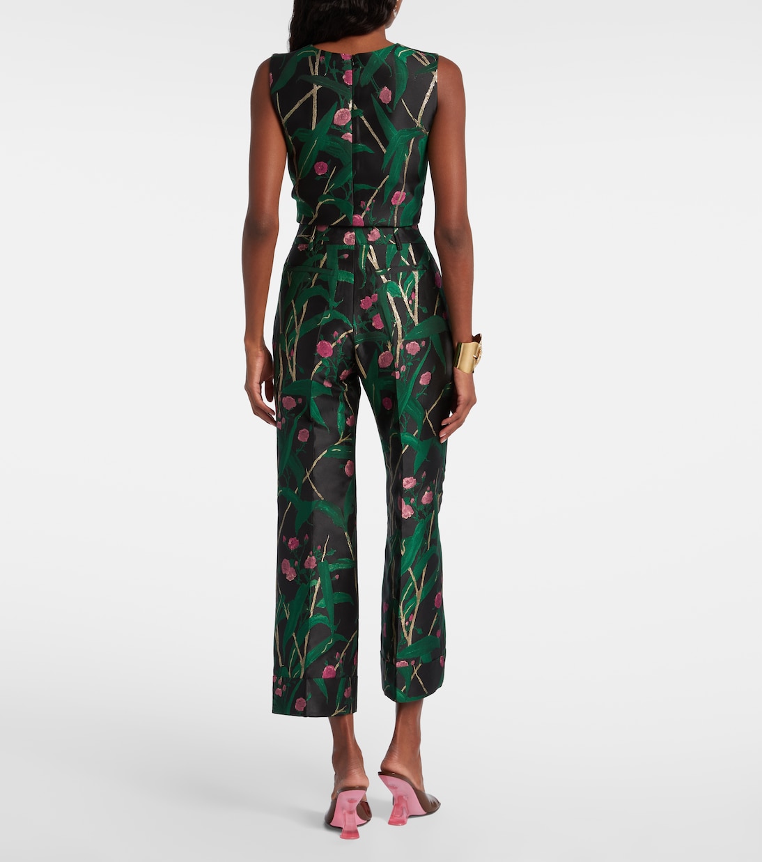 Pantalones flared Hendrix en jacquard | La DoubleJ