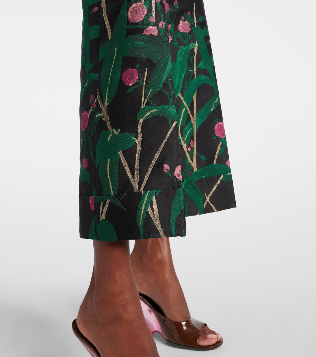 Pantalones flared Hendrix en jacquard | La DoubleJ
