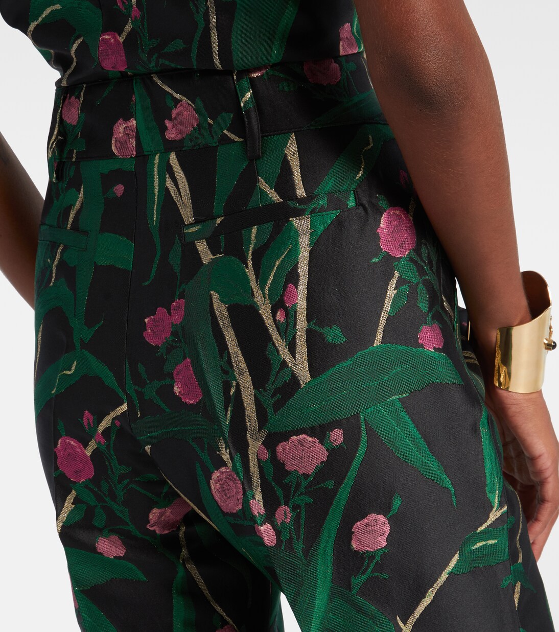 Pantalones flared Hendrix en jacquard | La DoubleJ