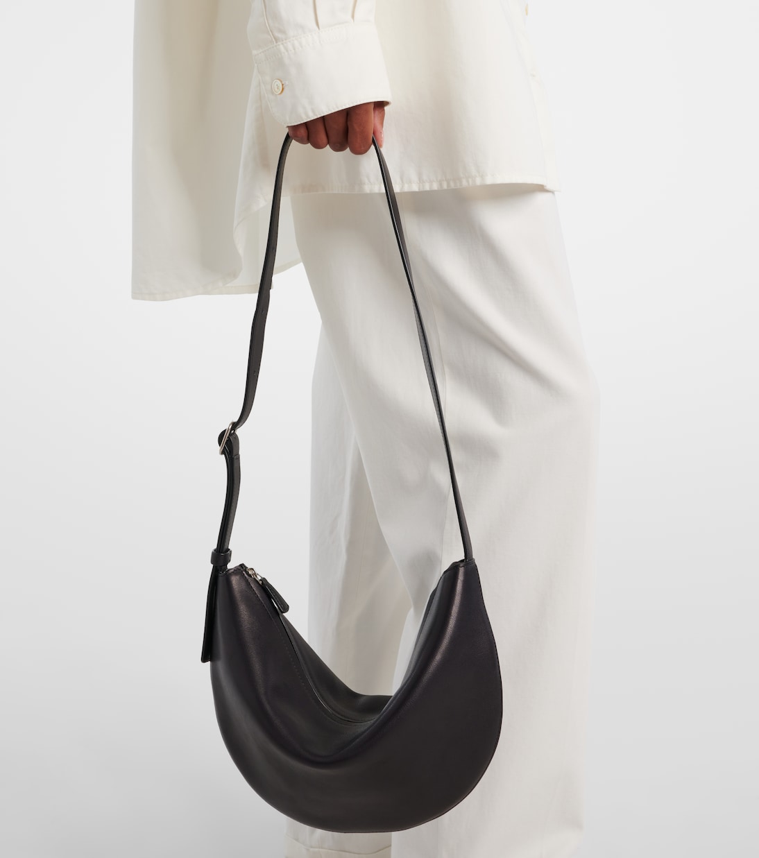 Jouvette Medium leather shoulder bag | The Row