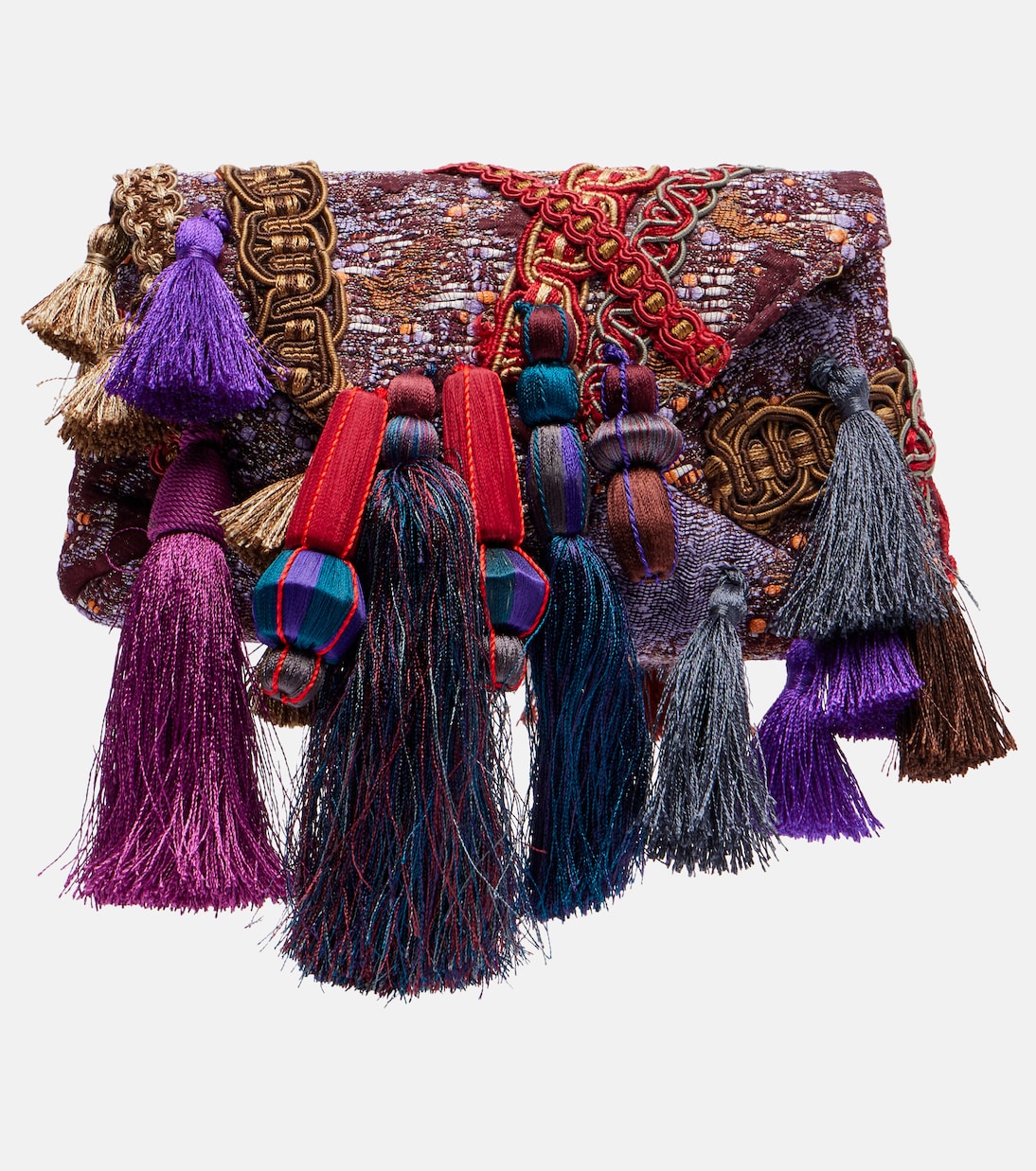 Embellished jacquard clutch | Dries Van Noten