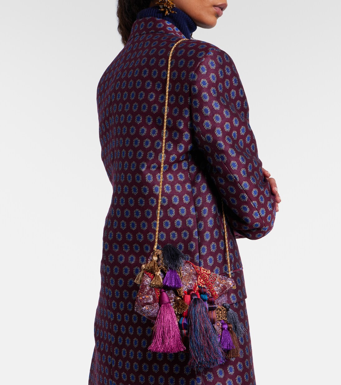 Embellished jacquard clutch | Dries Van Noten
