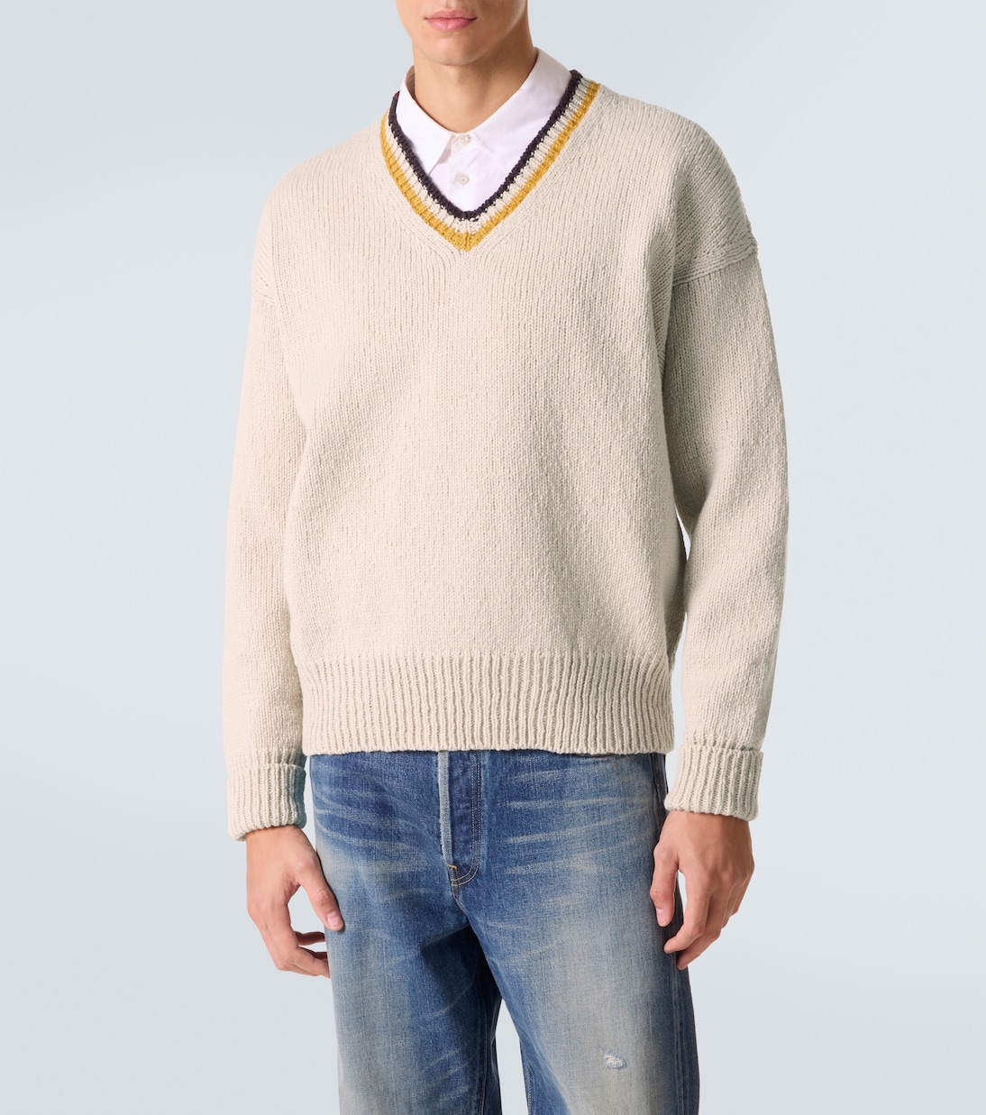 College wool and cashmere sweater | Visvim