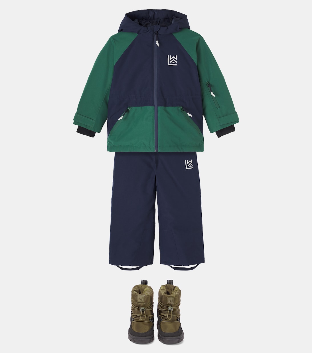 Giacca da sci Kalle con cappuccio e logo | Liewood