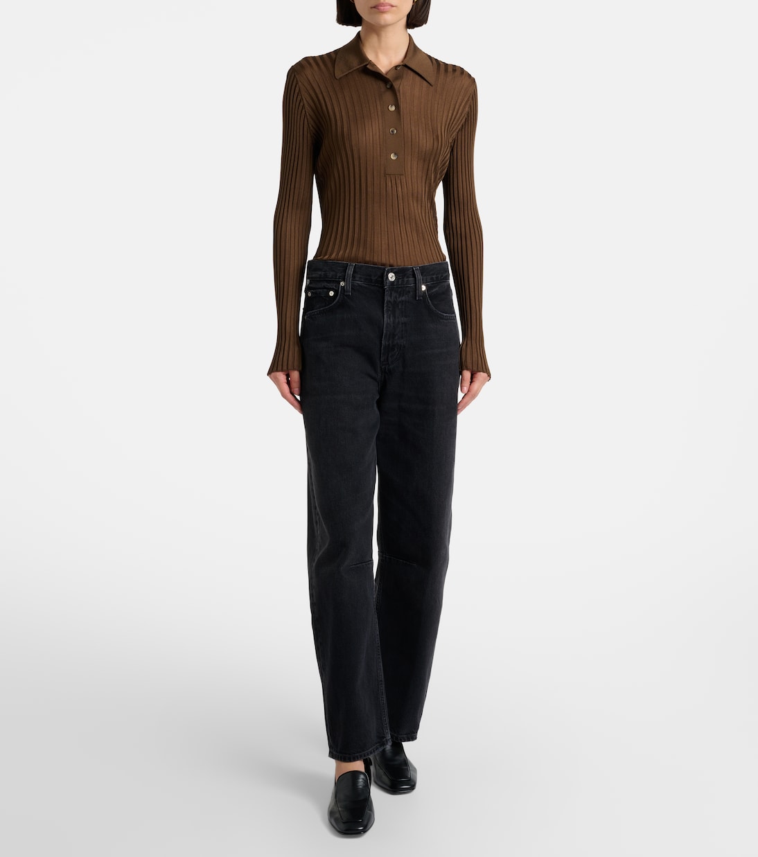 Miro cropped high-rise barrel-leg jeans | Citizens of Humanity