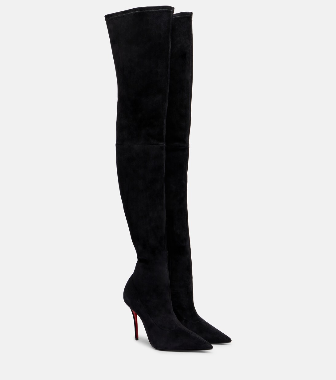 Miss Z 100 suede over-the-knee boots | Christian Louboutin