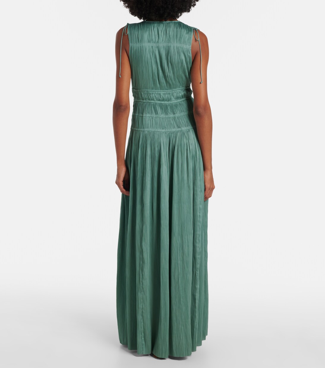 Tasneem satin plissé gown | Ulla Johnson