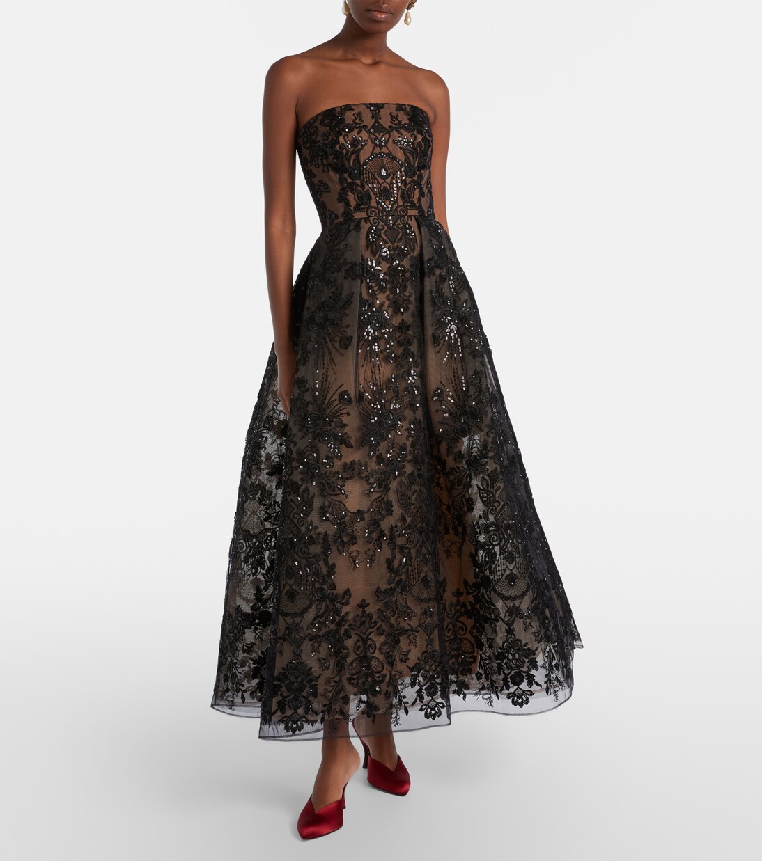 刺绣亮片长礼服 | Elie Saab