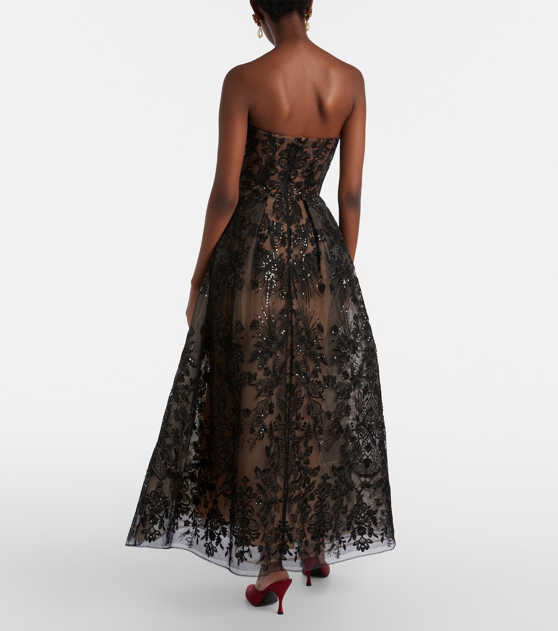 刺绣亮片长礼服 | Elie Saab