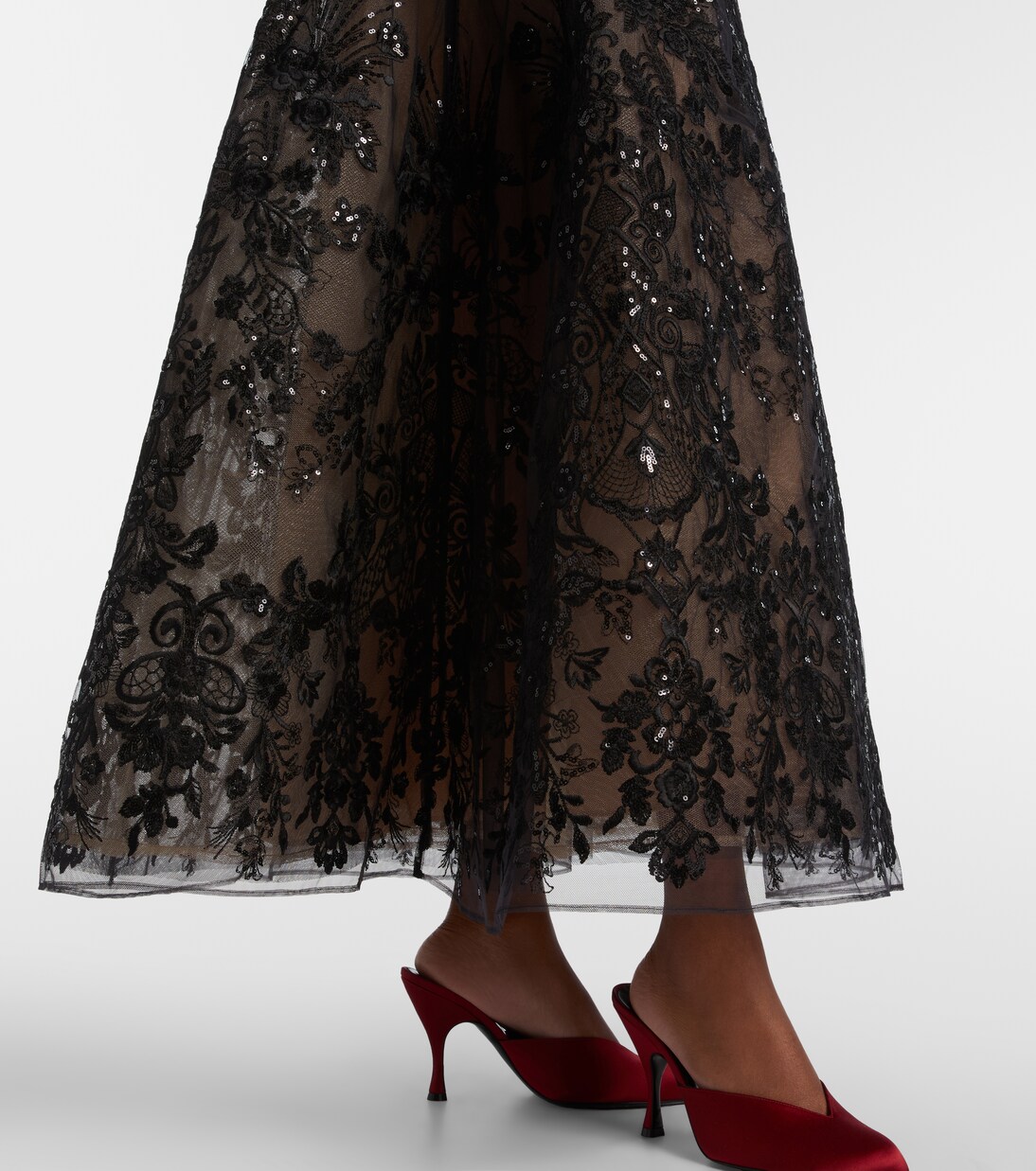 刺绣亮片长礼服 | Elie Saab