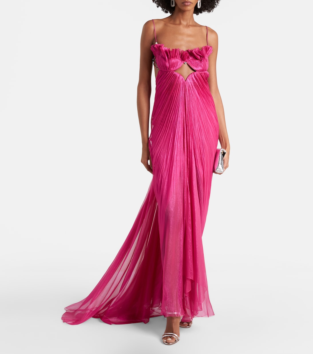 Lupita draped silk gown | Maria Lucia Hohan