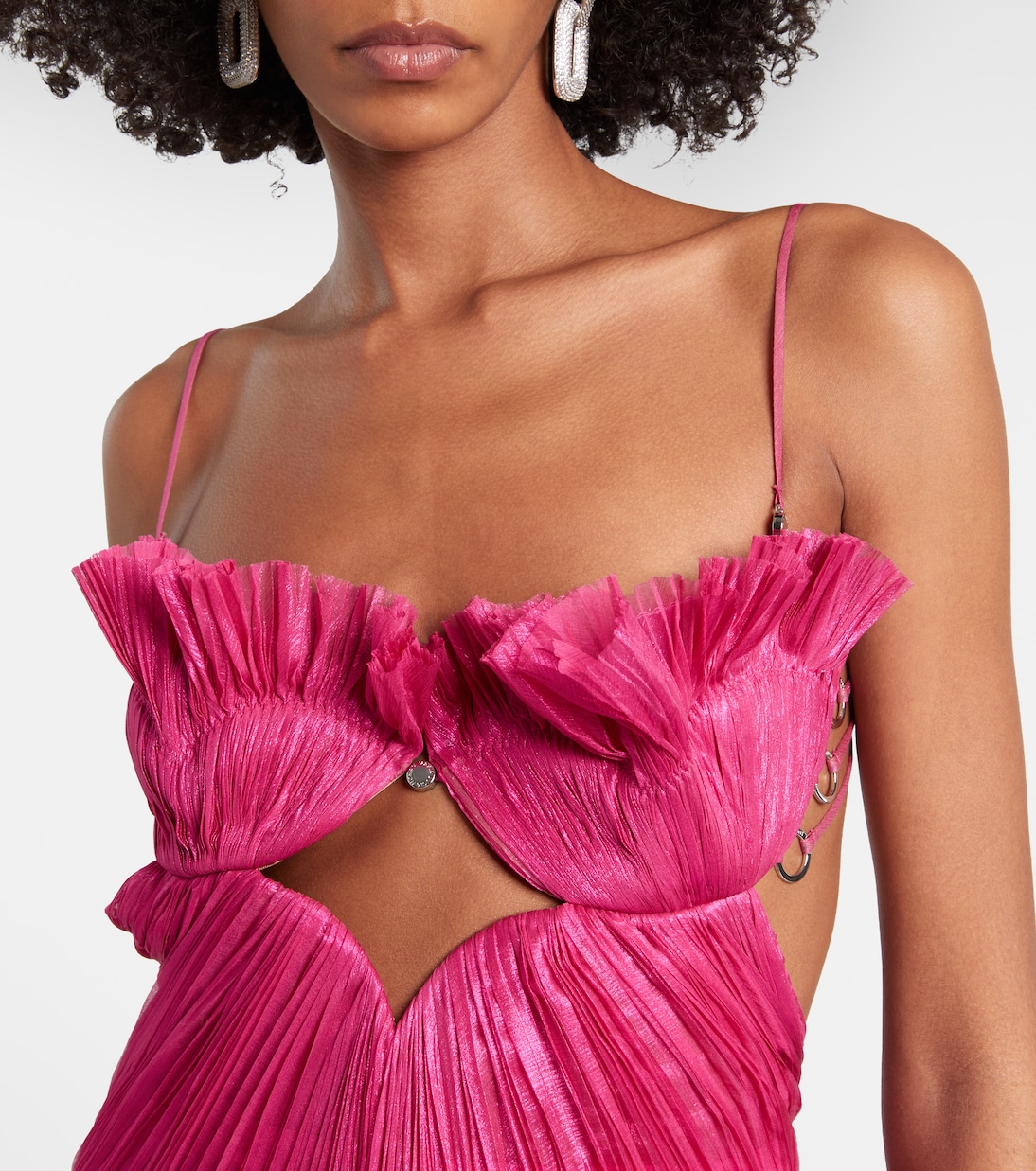 Lupita draped silk gown | Maria Lucia Hohan