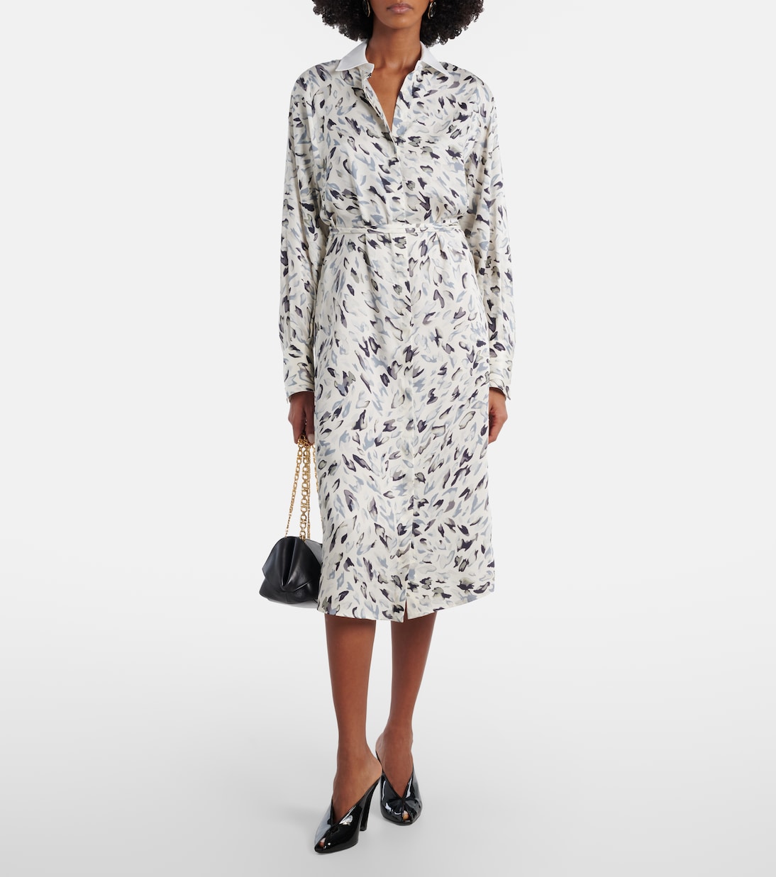 Robe chemise Floyd imprimée en coton mélangé | Altuzarra