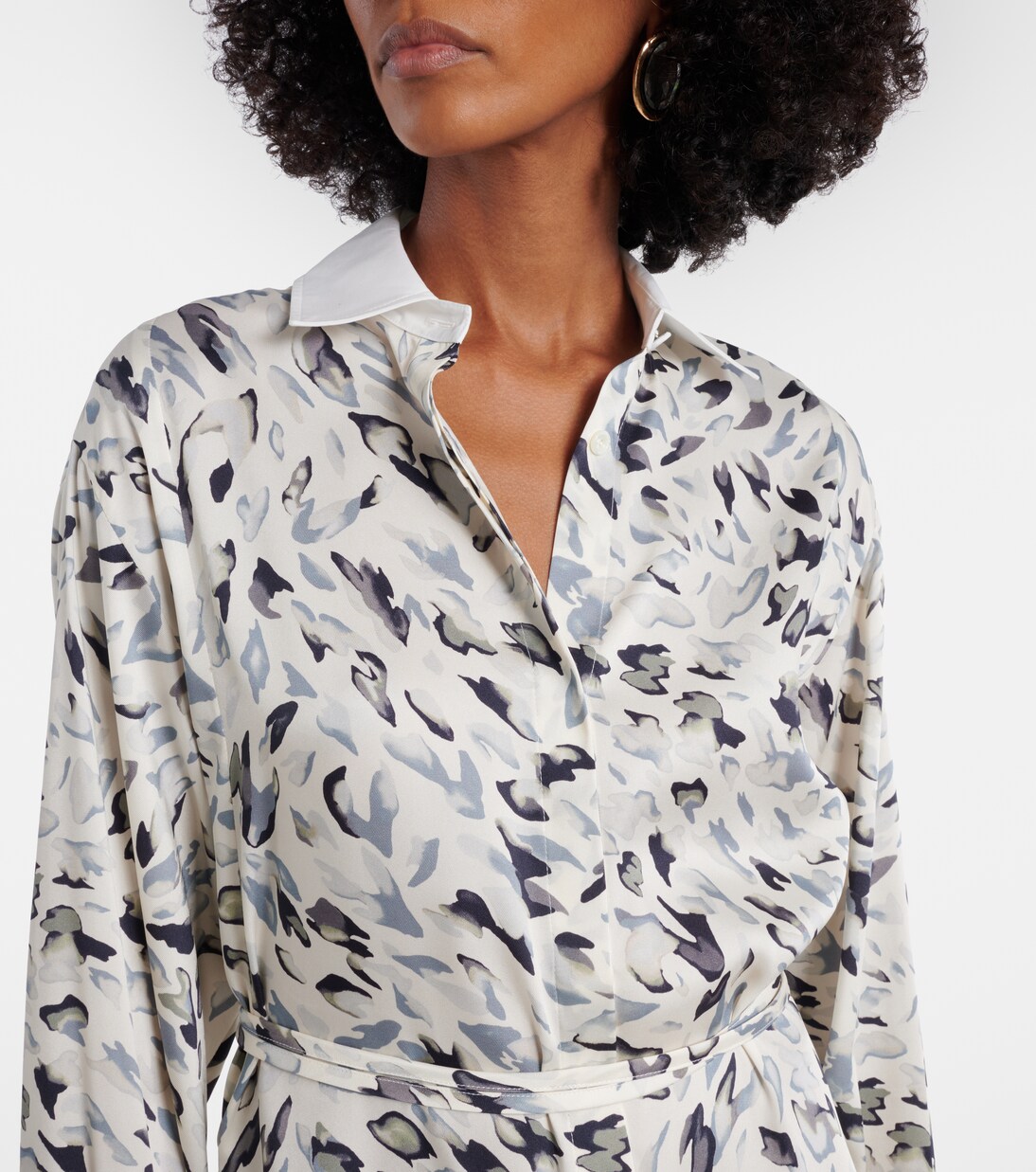 Robe chemise Floyd imprimée en coton mélangé | Altuzarra