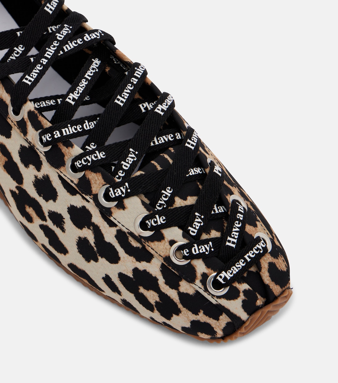 Leopard-print ballet flats | Ganni