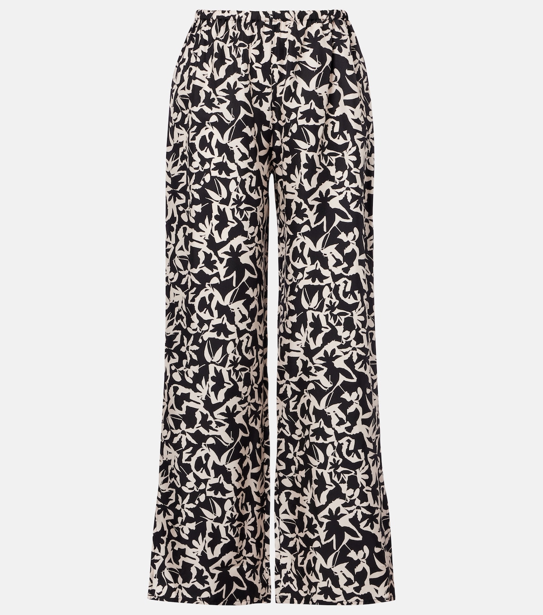 Loreto printed silk twill wide-leg pants | Asceno