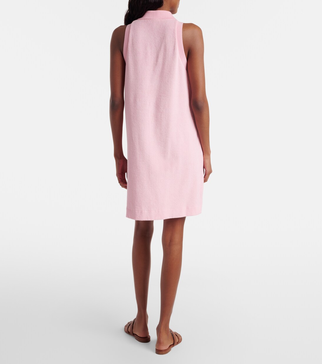 Logo cotton terry polo dress | Hunza G