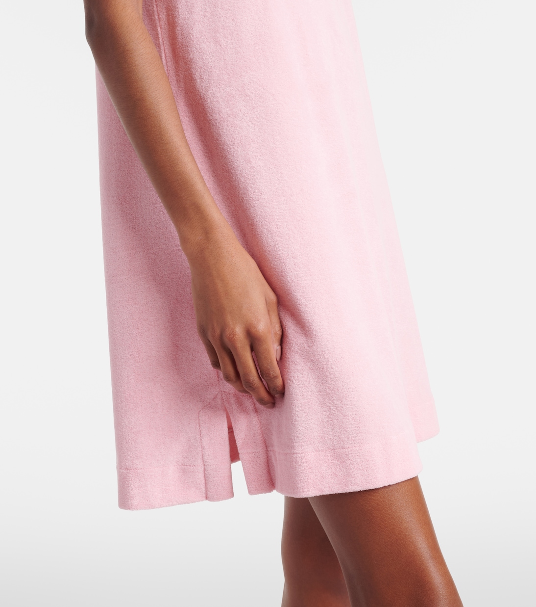 Logo cotton terry polo dress | Hunza G