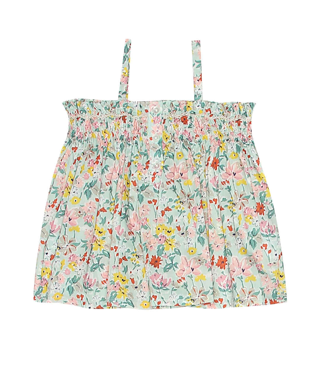 Top Abricot a stampa floreale in cotone | Bonpoint