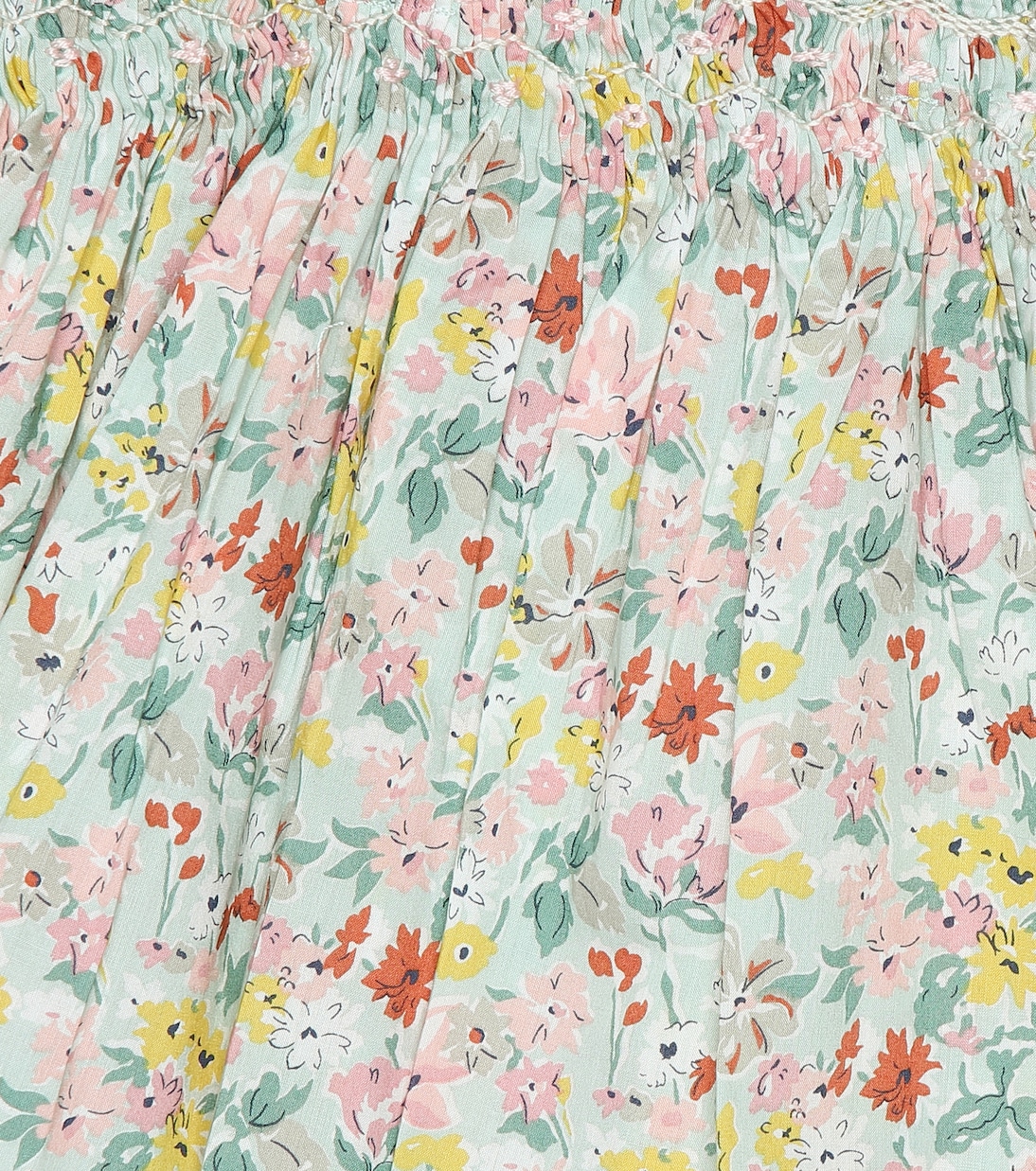 Top Abricot a stampa floreale in cotone | Bonpoint