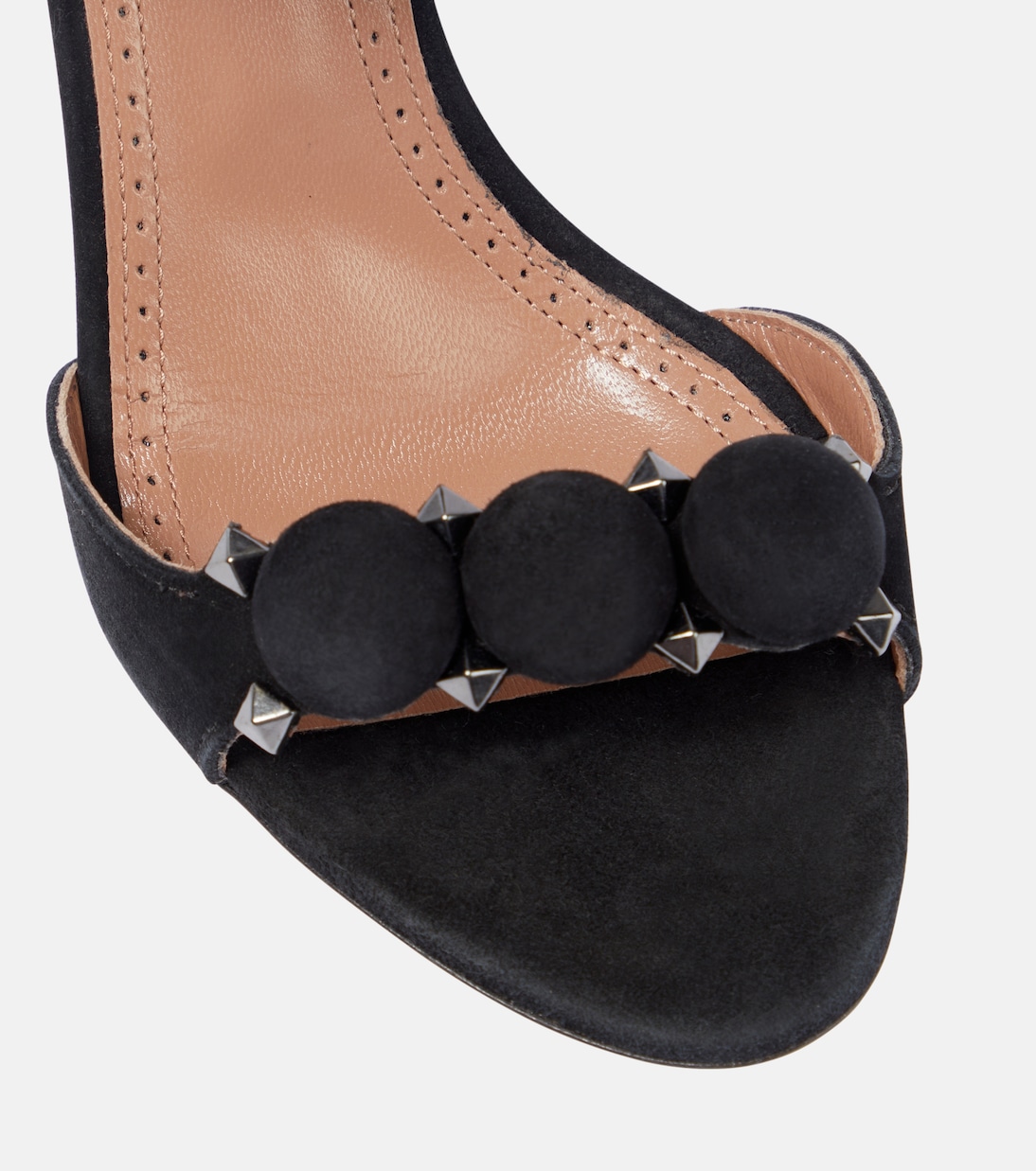 Sandales La Bombe 90 en daim | Alaïa