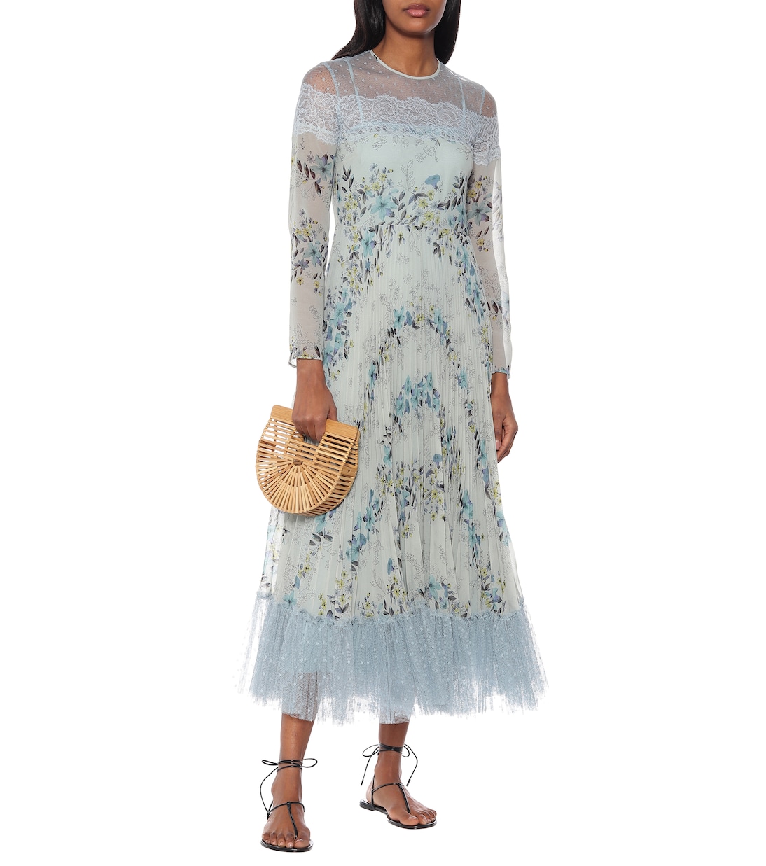 Robe aus Crêpe und Tüll | REDValentino