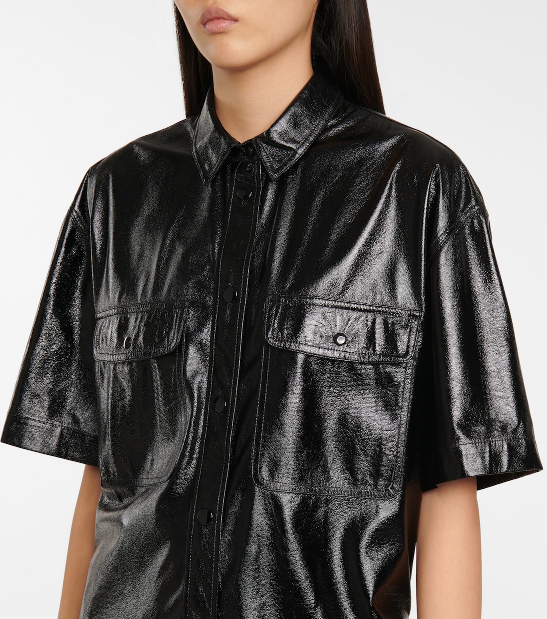 Chemise Gilina en cuir synthétique | Isabel Marant