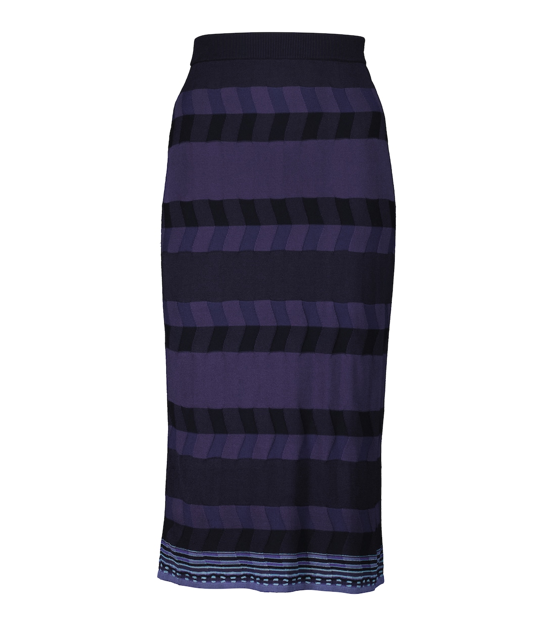 Falda midi Rosa acanalada | Diane von Furstenberg